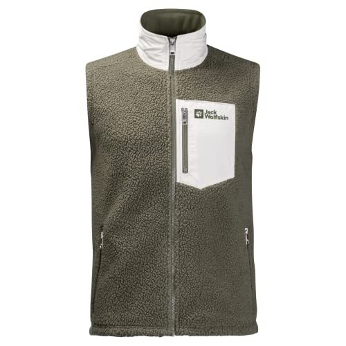 Jack Wolfskin Herren Kingsway Weste, Dusty Olive, 3XL von Jack Wolfskin