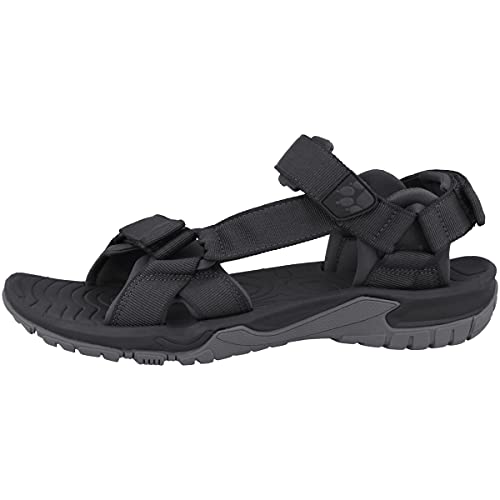 Jack Wolfskin Herren Lakewood Ride Sport Sandalen, Grau Ebony 6230, 40.5 EU von Jack Wolfskin