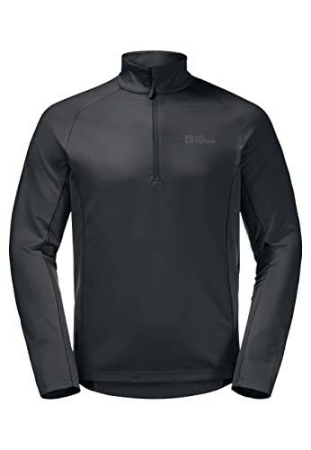 Jack Wolfskin Herren MOROBBIA HZ Pullover, Phantom, M von Jack Wolfskin