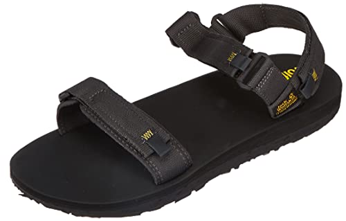 Jack Wolfskin Herren Outfresh M Sandale, Black/Burly Yellow, 44.5 EU von Jack Wolfskin