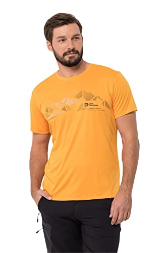 Jack Wolfskin Herren Peak Graphic T-Shirt, Orange Pop, 3XL von Jack Wolfskin