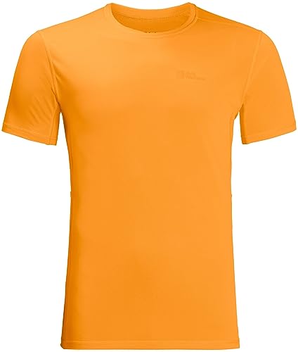 Jack Wolfskin Herren Prelight T-Shirt, Orange pop, XL von Jack Wolfskin