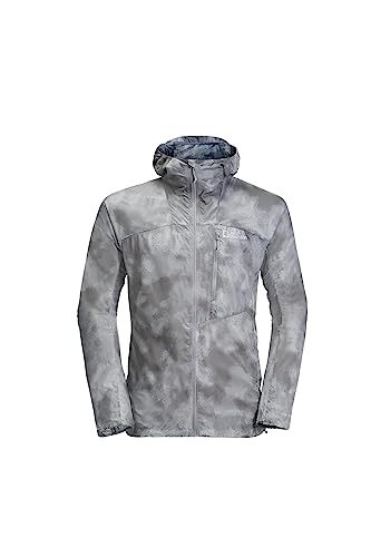 Jack Wolfskin Herren Prelight Windbreaker Jacke, Silver Grey All Over, L von Jack Wolfskin