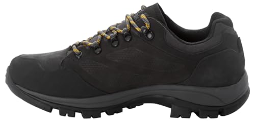 Jack Wolfskin Herren Rebellion Texapore Low M Walking-Schuh, Phantom/Burly Yellow Xt, 47/47.5 EU von Jack Wolfskin