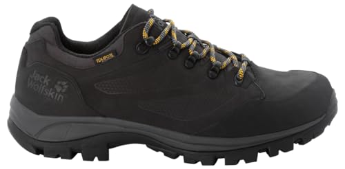 Jack Wolfskin Herren Rebellion Texapore Low M Walking-Schuh, Phantom/Burly Yellow Xt, 40/40.5 EU von Jack Wolfskin