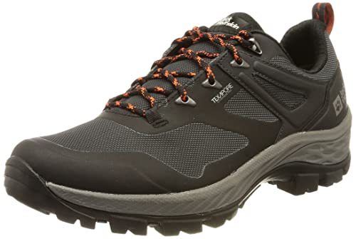 Jack Wolfskin Herren Rebellion Guide Texapore Low M, Black / Orange, 44 EU von Jack Wolfskin