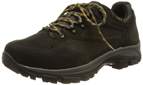 Jack Wolfskin Herren Rebellion Texapore Low M Walking-Schuh, Phantom/Burly Yellow Xt, 40.5/41 EU von Jack Wolfskin