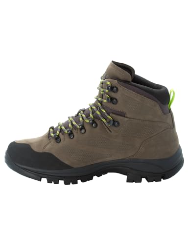 Jack Wolfskin Herren Rebellion Texapore Mid M, Khaki / Phantom, 43 von Jack Wolfskin