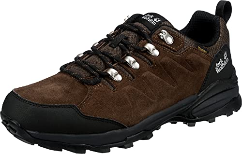 Jack Wolfskin Herren Refugio Texapore Low M Walking-Schuhe, Brown / Phantom, 44 EU von Jack Wolfskin