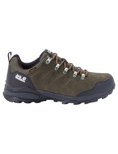 Jack Wolfskin Herren Refugio Texapore Low M Walking-Schuhe, Khaki / Phantom, 42 EU von Jack Wolfskin