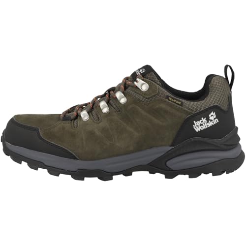 Jack Wolfskin Herren Refugio Texapore Low M Walking-Schuhe, Khaki / Phantom, 40.5 EU von Jack Wolfskin