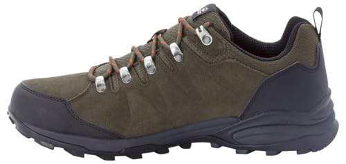 Jack Wolfskin Herren Refugio Texapore Low M Walking-Schuhe, Khaki / Phantom, 42.5 EU von Jack Wolfskin