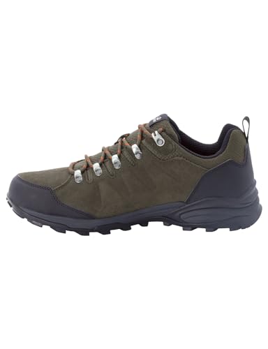 Jack Wolfskin Herren Refugio Texapore Low M Walking-Schuhe, Khaki / Phantom, 46 EU von Jack Wolfskin