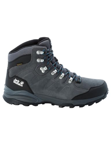 Jack Wolfskin Herren Refugio Texapore Mid M, Grey / Black, 42 EU von Jack Wolfskin