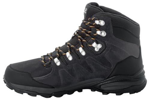 Jack Wolfskin Herren Refugio Texapore Mid M Walking Schuh, Phantom Burly Yellow Xt, 40 EU von Jack Wolfskin