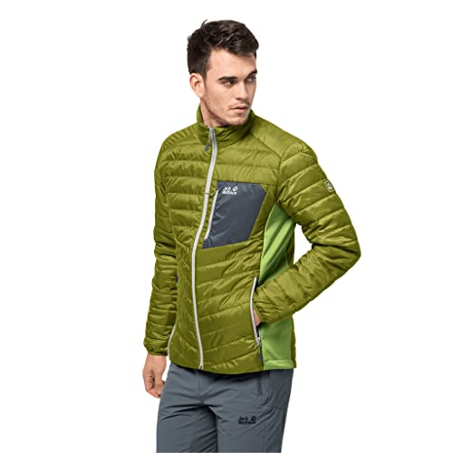 Jack Wolfskin Herren Routeburn Jacke M Oberbekleidung, Goldene Zypresse, Large von Jack Wolfskin