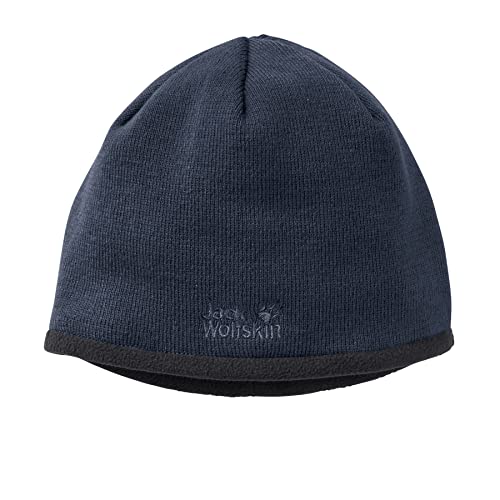 Jack Wolfskin Herren Stormlock Logo Knit Winter-Hut, Night Blue, M Jack Wolfskin Herren Stormlock Logo Knit Winter-Hut, Night Blue, M von Jack Wolfskin