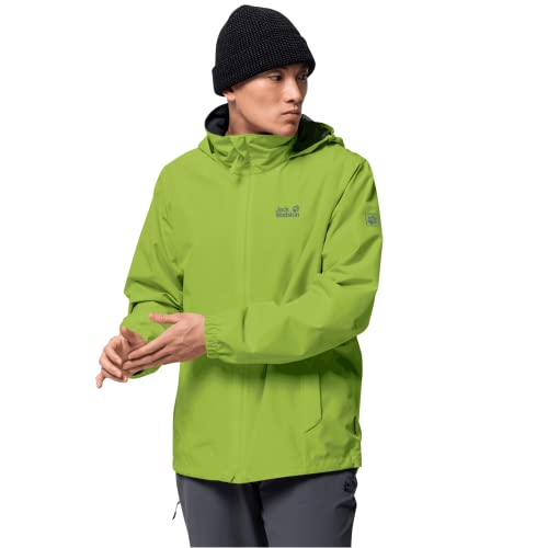 Jack Wolfskin Herren Stormy Point Jacket M Hardshelljacke, Spring Lime, S EU von Jack Wolfskin