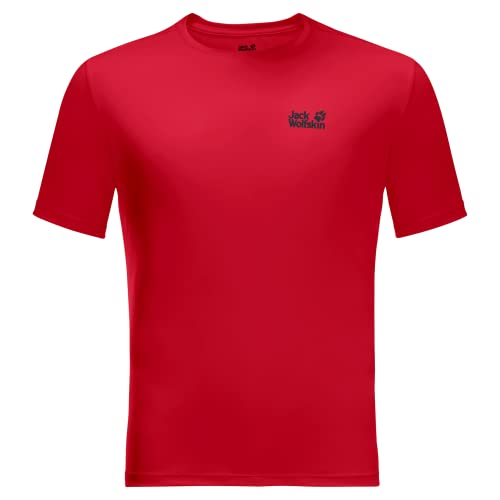 Jack Wolfskin Herren TECH T-Shirt, Adrenaline Red, S von Jack Wolfskin