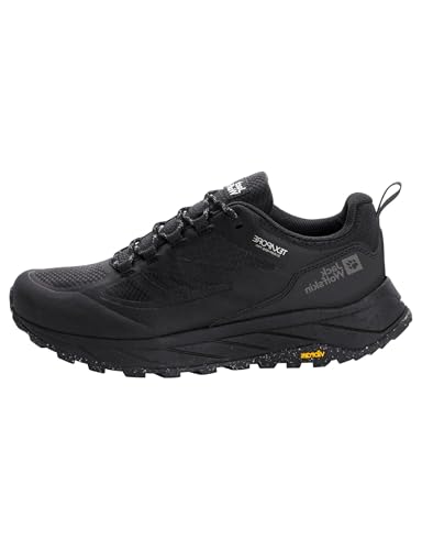 Jack Wolfskin Herren TERRAVENTURE Texapore Low M Walking-Schuh, Black/Black, 45.5 EU von Jack Wolfskin