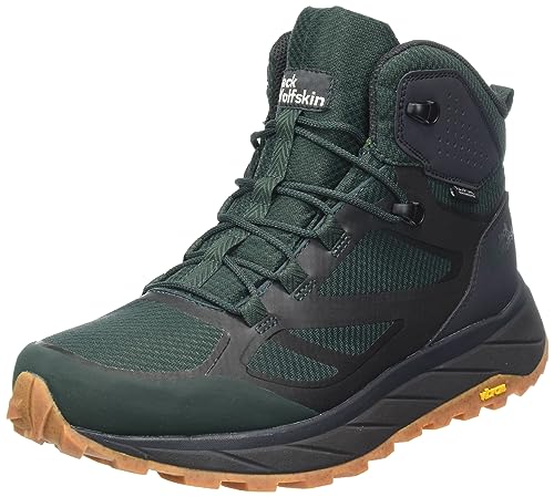 Jack Wolfskin Herren TERRAVENTURE Texapore MID M Wanderschuh, Black Olive, 40.5 EU von Jack Wolfskin