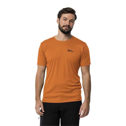 Jack Wolfskin Herren Tech T M T-Shirt, Blutorange, M von Jack Wolfskin