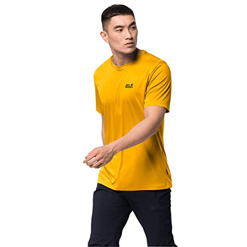 Jack Wolfskin Herren Tech T-Shirt, Burly Yellow Xt, S von Jack Wolfskin