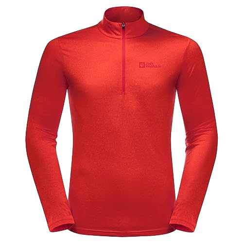 Jack Wolfskin Herren Thermal Sweatshirt, Adrenaline Red, M von Jack Wolfskin