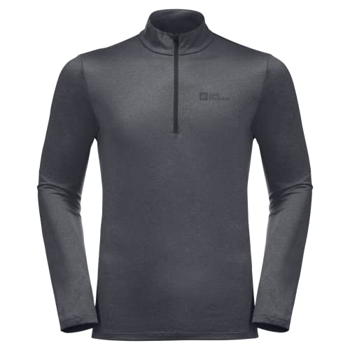 Jack Wolfskin Herren Thermal Sweatshirt, Ebony, XXL von Jack Wolfskin