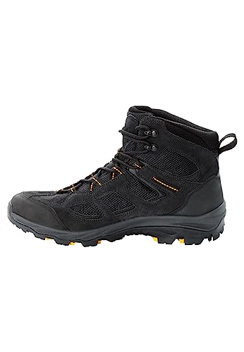 Jack Wolfskin Herren Vojo 3 Texapore Mid M, Black Burly Yellow Xt, 39.5 EU von Jack Wolfskin