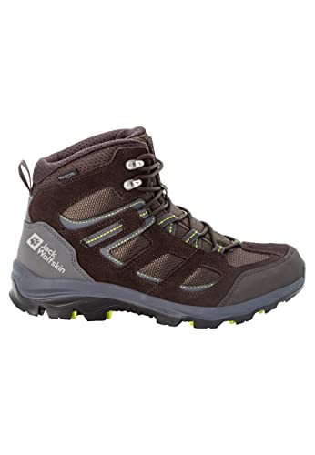Jack Wolfskin Herren Vojo 3 Texapore Mid M, Dark Brown Lime, 50 EU von Jack Wolfskin
