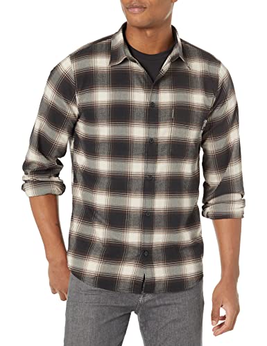 Jack Wolfskin Herren Wanderweg Hemd, Dark Oak Checks, XL von Jack Wolfskin