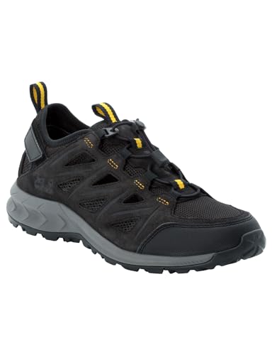 Jack Wolfskin Herren Woodland 2 Hybrid Low M Sneaker, Phantom/Burly Yellow Xt, 45 EU von Jack Wolfskin