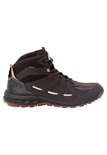 Jack Wolfskin Herren Woodland 2 Texapore Mid M, Espresso / Dark Red, 39.5 EU von Jack Wolfskin