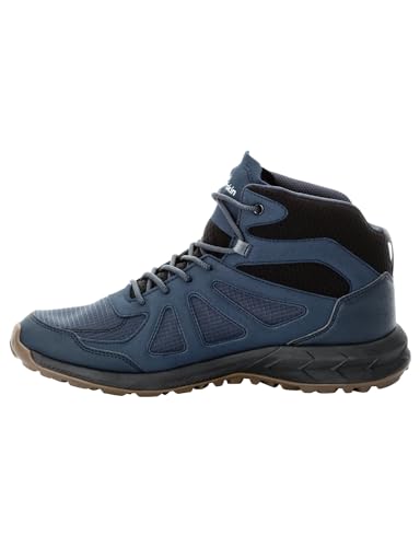 Jack Wolfskin Herren Woodland 2 Texapore MID M Wanderschuh, Night Blue, 47.5 EU von Jack Wolfskin