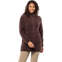 Jack Wolfskin High Curl Coat Women Fleecemantel Damen XL boysenberry boysenberry von Jack Wolfskin