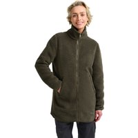 Jack Wolfskin High Curl Coat Women Fleecemantel Damen XS green obsidian moss von Jack Wolfskin