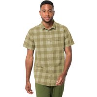 Jack Wolfskin Highlands Shirt Men Kurzarm Wanderhemd Herren S braun bay leaf check von Jack Wolfskin