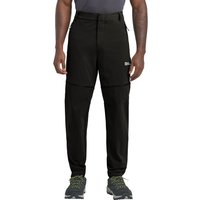Jack Wolfskin Hikeout Zip Away Pants Men Zip-Off Hose mit Sonnenschutz Herren 52 black black von Jack Wolfskin