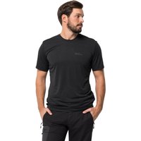 Jack Wolfskin Hiking S/S Graphic T-Shirt Men Funktionsshirt Herren L schwarz black von Jack Wolfskin