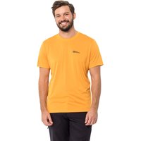 Jack Wolfskin Hiking S/S Graphic T-Shirt Men Funktionsshirt Herren M braun orange pop von Jack Wolfskin