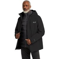 Jack Wolfskin Icecape 3in1 Down Jacket Men RDS Wasserdichte 3-in-1 Jacke Herren M black black von Jack Wolfskin