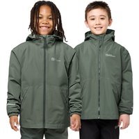 Jack Wolfskin Iceland 3in1 Jacket Kids 3-in-1 Jacke Kinder 140 multi color Slate green / slate green von Jack Wolfskin