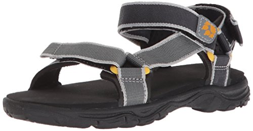 Jack Wolfskin Jungen Seven Seas 2 B Sport Sandalen, Grau (Burly Yellow Xt) von Jack Wolfskin