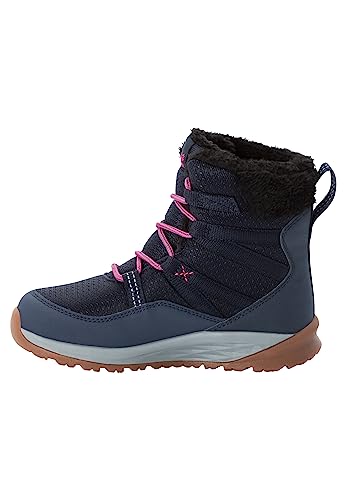 Jack Wolfskin Unisex Kinder Polar Wolf Texapore High K Schneestiefel, Dark Blue Grey, 26 EU von Jack Wolfskin