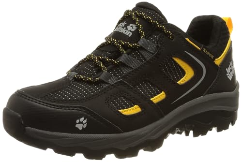 Jack Wolfskin Jungen Unisex Kinder Vojo Texapore Low K Walking-Schuh, Black/Burly Yellow, 28 EU von Jack Wolfskin