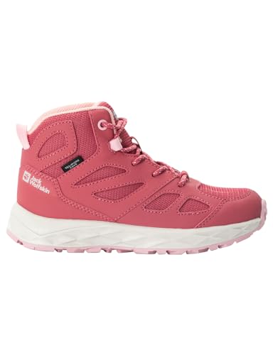 Jack Wolfskin Jungen Unisex Kinder Woodland 2 Texapore MID K Walking-Schuh, Soft pink, 28 EU von Jack Wolfskin