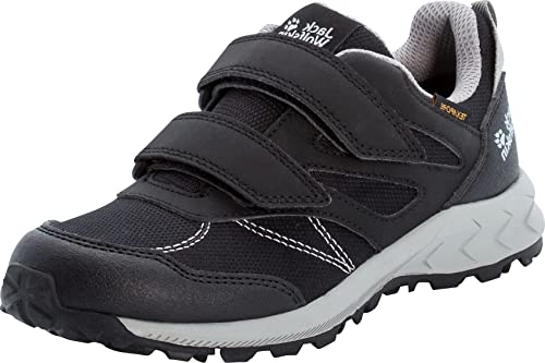 Jack Wolfskin Jungen Unisex Kinder Woodland Texapore Low Vc K Sneaker, Phantom/Grey, 28 EU von Jack Wolfskin