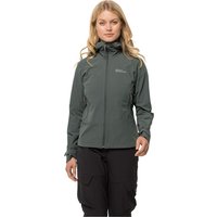 Jack Wolfskin Kammweg Jacket Women Trekking-Softshelljacke Damen M grau slate green von Jack Wolfskin