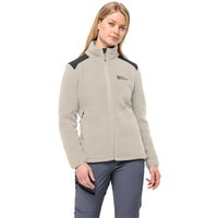 Jack Wolfskin Kammweg Pile FZ Women Trekking-Fleecejacke Damen XS beige,grey seal von Jack Wolfskin